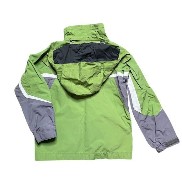 The North Face Green and Gray Boys Shell Jacket Size Small - Picture 3 of 9